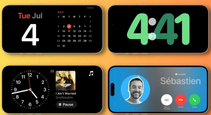 普定苹果手机维修分享iOS17横屏充电待机显示有什么好处 