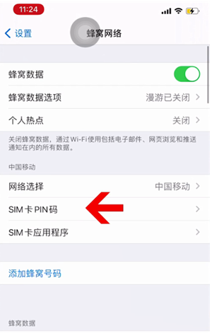 普定苹果14维修网分享如何给iPhone14的SIM卡设置密码 