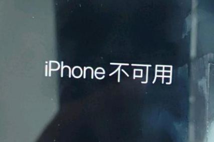 普定苹果服务网点分享锁屏界面显示“iPhone 不可用”如何解决 