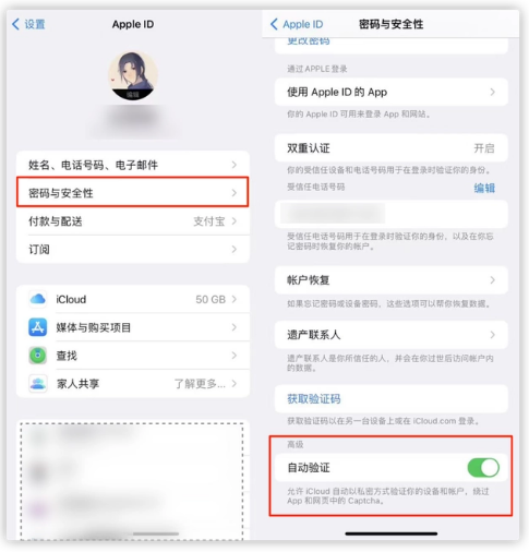 普定苹果手机维修分享iOS 16 自动验证功能开启方法 