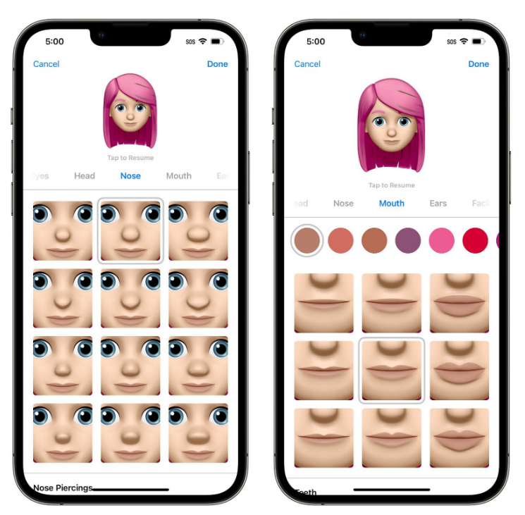 普定苹果手机维修分享​iOS 16中的拟我表情有了哪些变化和升级 