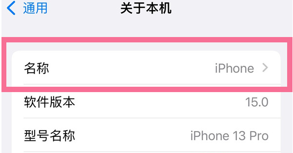 普定苹果13维修分享iPhone 13热点名字设置教程 