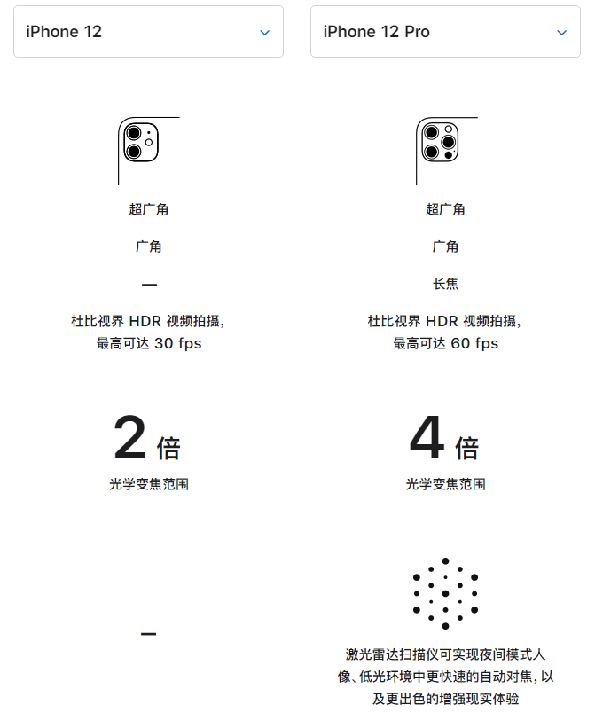 普定苹果手机维修分享苹果 iPhone 12 与 iPhone 12 Pro 选哪款 